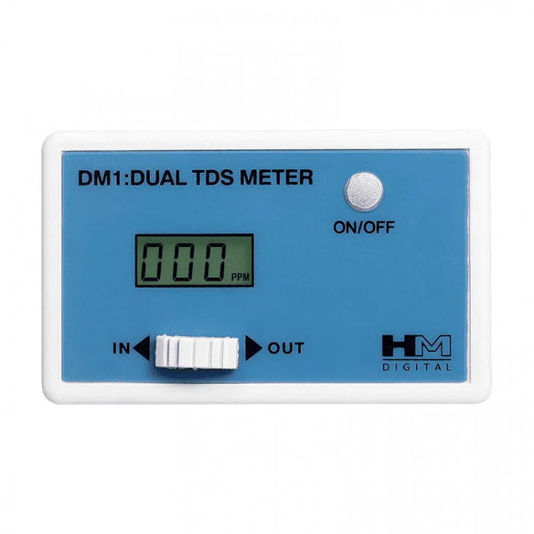 TDS Monitor HM Digital DM-1: онлайн монитор эффективности очистки воды в двух точках